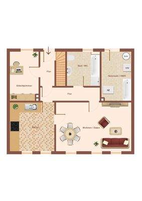 Wohnhaus Grundriss Erdgeschoss