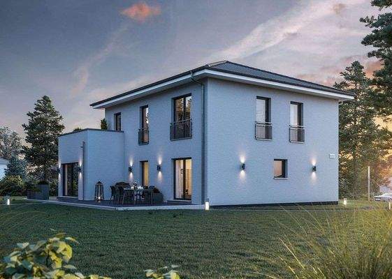 Hausansicht Walmdach