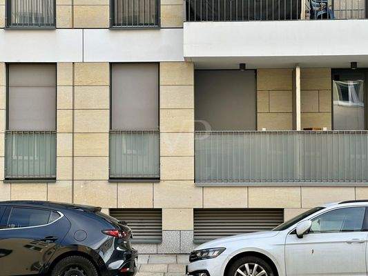 Fenster der Wohnung im Erdgeschoss