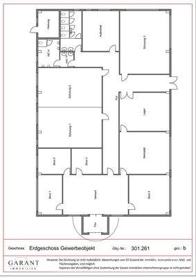Grundriss Erdgeschoss Gewerbeobjekt