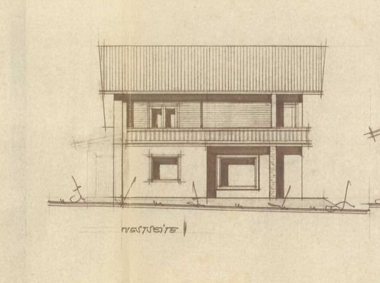 Westansicht Plan