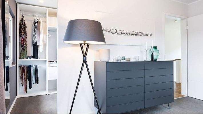 Visualisierung Schlafzimmer Zugang Ankleide