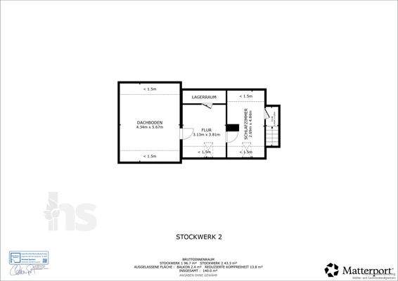Grundriss - Dachgeschoss