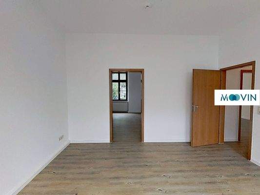 Ansicht II: Wohn- und Esszimmer