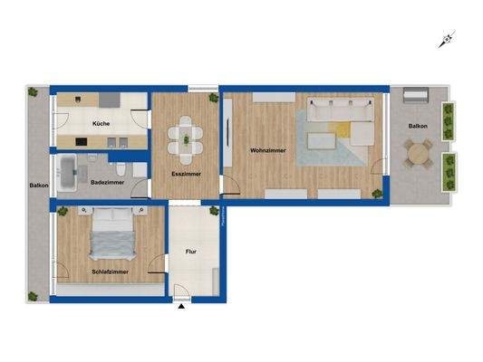 Grundriss 1. Obergeschoss