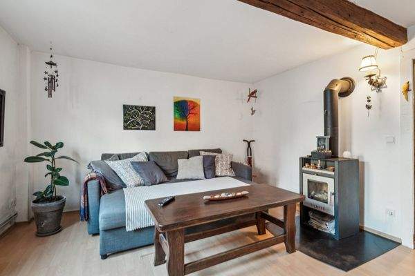 Wohnbereich mit Kamin