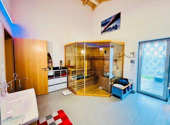 Integrierte Sauna im Badezimmer