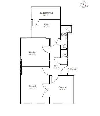 Grundriss Ist-Zustand