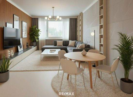 Wohnzimmer Visualisierung KI