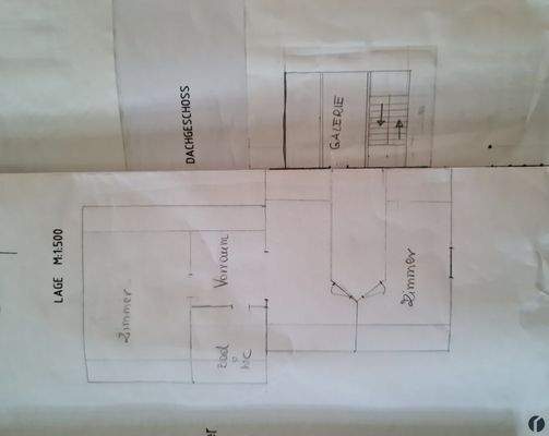 Dachgeschoss aktuelle Raumaufteilung