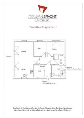 Grundriss EG ohne Gewähr - nicht maßstabsgetreu