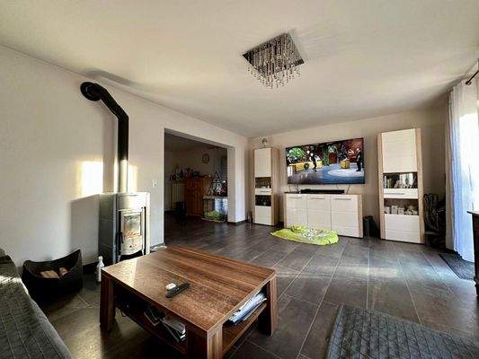 Wohnzimmer mit Schwedenofen