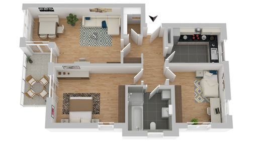 Grundriss OG-Wohnung