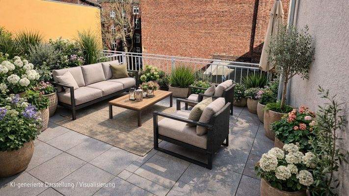 Terrasse KI-generiert