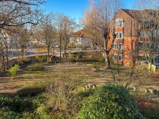 Blick in den Gemeinschaftsgarten