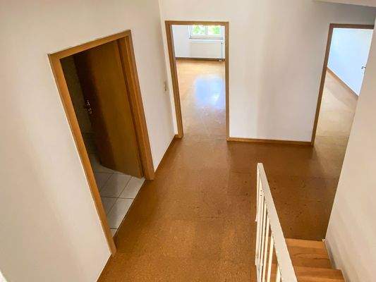 Blick von oben in Flur