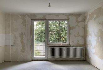 Wohnküche mit Balkon