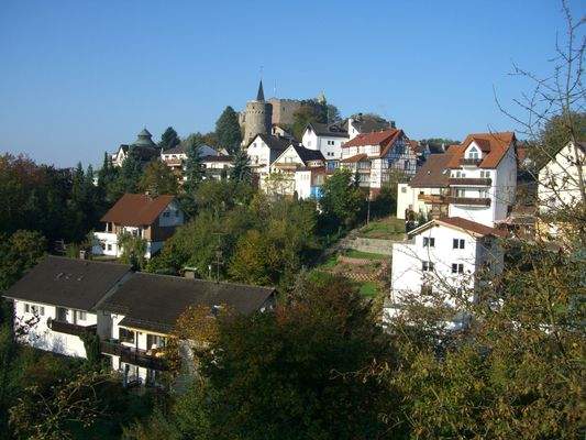 Blick zur historischen Burg