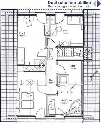 Grundriss Obergeschoss