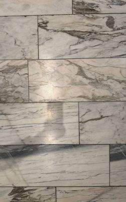 Marmorboden in der Diele.