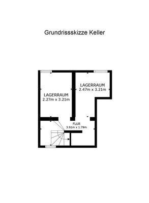 Grundrissskizze Keller