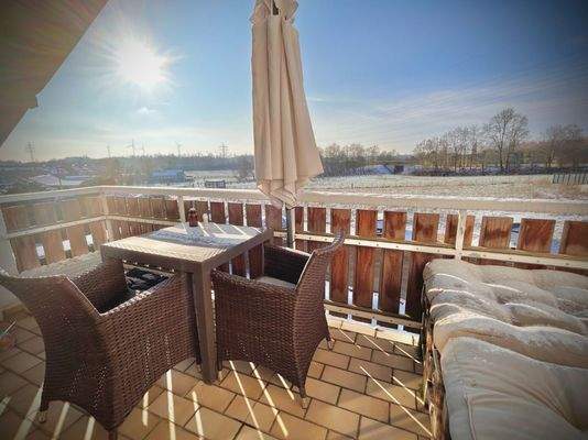 Blick vom Balkon - Dachgeschoss