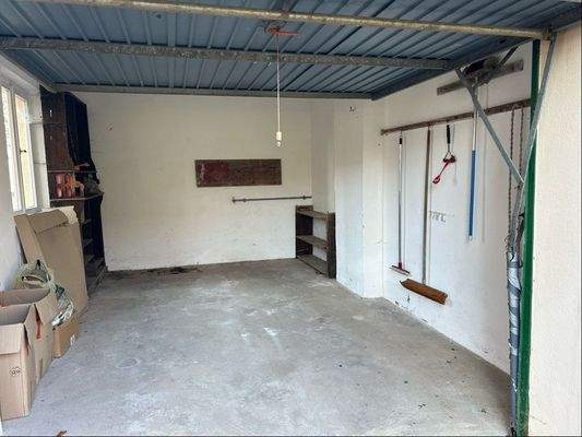 Blick in die Garage