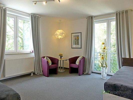 Blick in das zweite Schlafzimmer