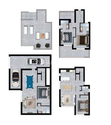 Detached Villas with Pool in Alicante