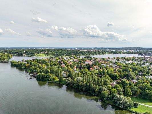 Drohnenansicht Nachbarschaft