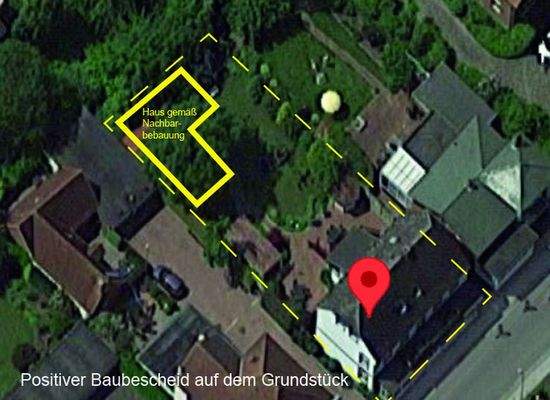 Baugrundstück im Garten