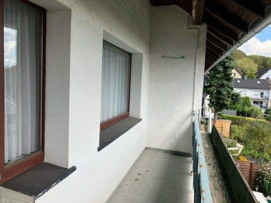 Balkon an Schlafzimmer