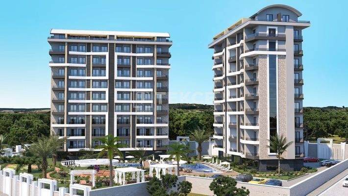 Elegant Design Sea View Apartments in Alanya Avsallar