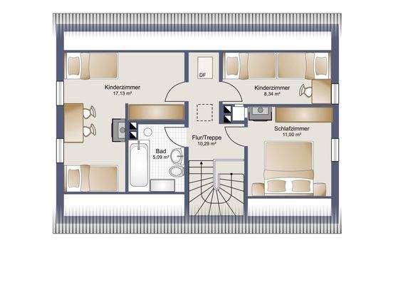 Grundriss Obergeschoss