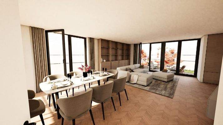 Offener Wohn- und Essbereich