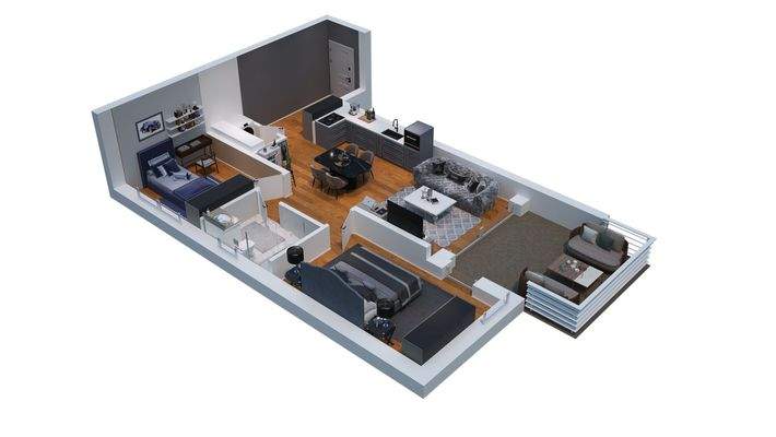 Grundriss Wohnung Nr.6