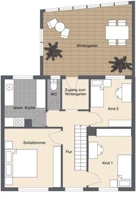 Grundriss Obergeschoss 