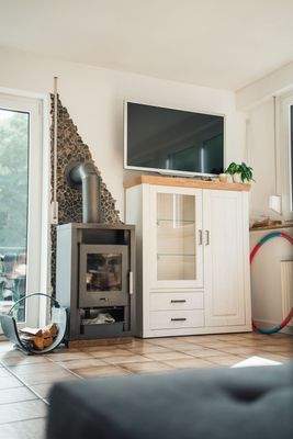 Kaminofen privater Wohnraum