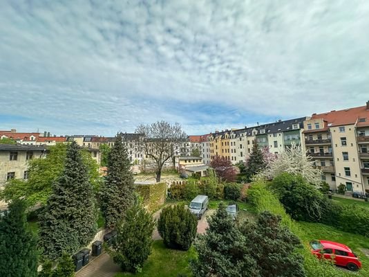Blick vom Balkon