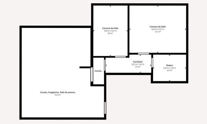 NA-072-9 Appartamento arredato con corte - Floor 1