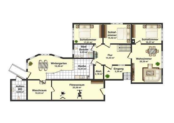 Wohnebene Erdgeschoß