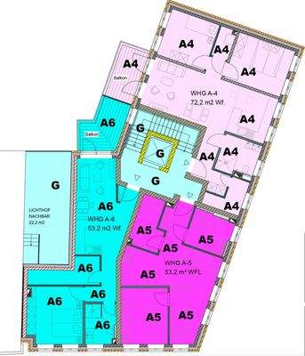 Grundriss 1. Obergeschoss - Haus A