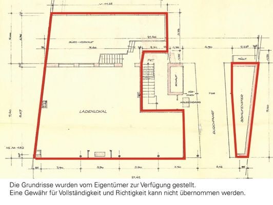 Grundriss Laden - EG