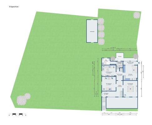 Erdgeschoss mit Baugrundstück