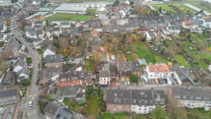 Drohnenaufnahme Baugrundstück