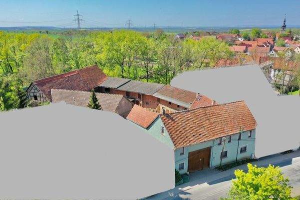 Luftbild vom Grundstück