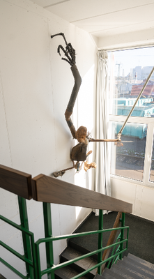 Kunstobjekte im Treppenaufgang