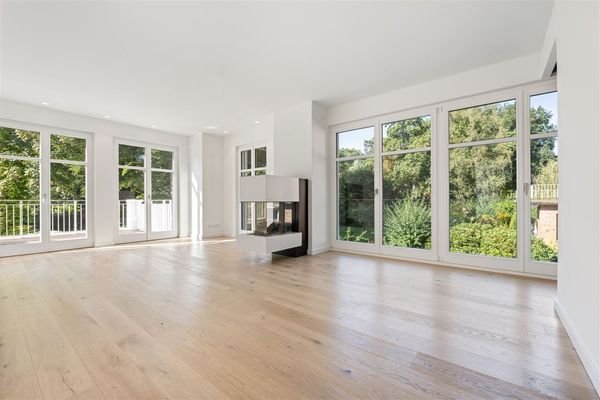 Wohnzimmer mit Gaskaminmöglichkeit