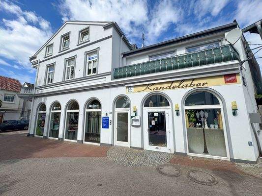 Seitliche Hausansicht