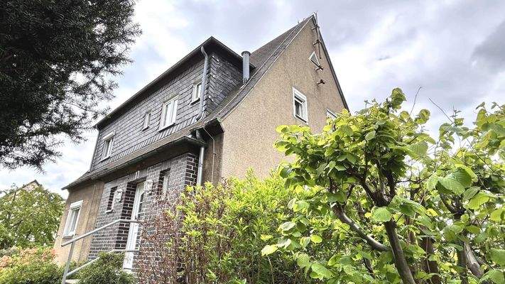 Blick zum Hauseingang